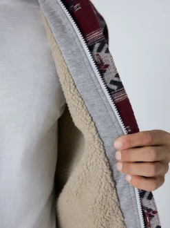 Burgundy Red Navajo Style Shacket