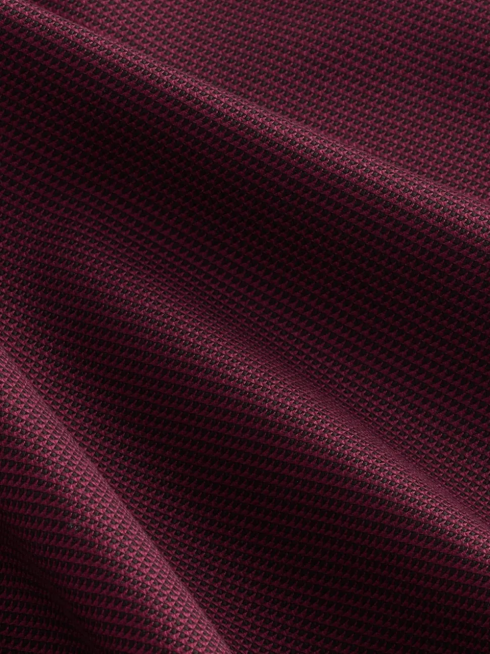 Burgundy Red Regular Fit Signature 100% Cotton with Textured Smart Shirt