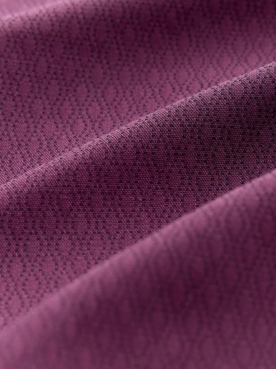 Burgundy Red Regular Fit Easy Care Textured Trimmed Shirt