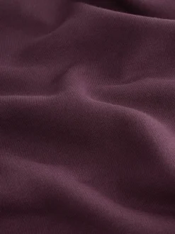 Burgundy Red Regular Fit Heavyweight Cotton Rich Crew Neck Sweatshirt
