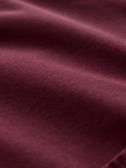 Burgundy Red Slim Fit Long Sleeve Oxford Shirt