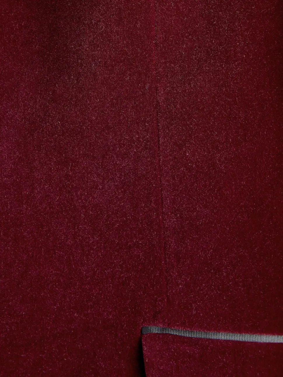 Burgundy Red Slim Fit Signature Pontoglio Italian Velvet Blazer With Shawl Lapel