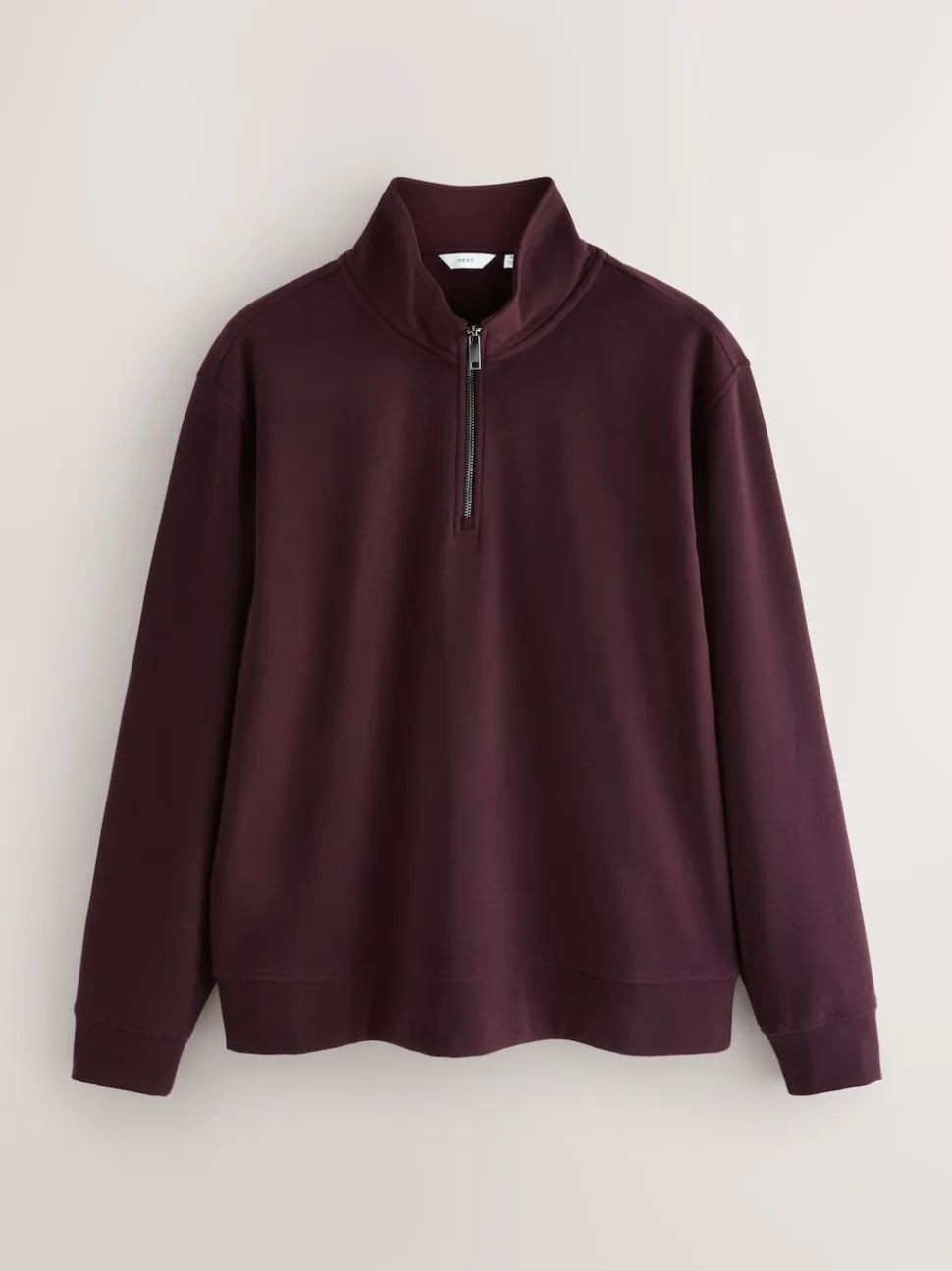 Burgundy Red Soft Touch Quarter Zip Neck Fleece