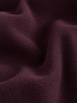 Burgundy Red Soft Touch Quarter Zip Neck Fleece