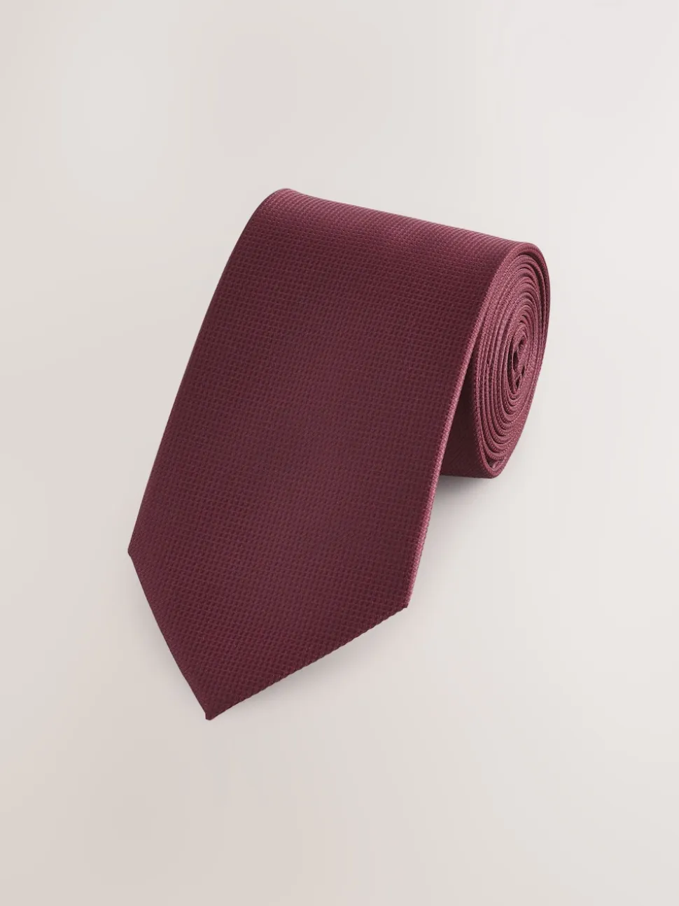 Burgundy Red Textured Tie
