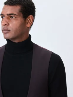 Burgundy Red Tuxedo Suit Waistcoat