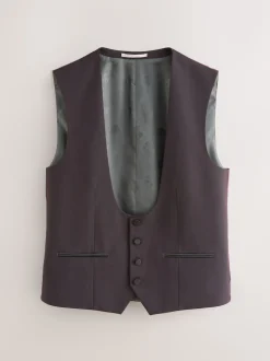 Burgundy Red Tuxedo Suit Waistcoat