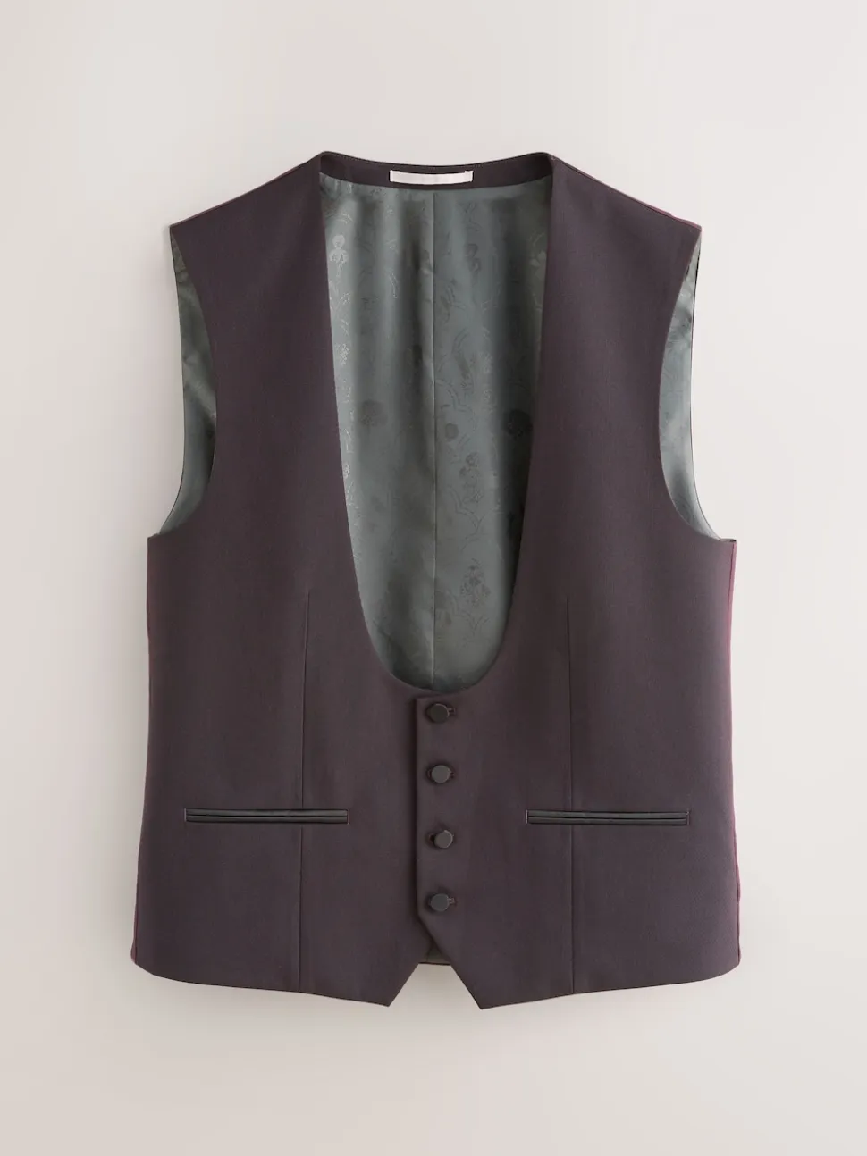 Burgundy Red Tuxedo Suit Waistcoat