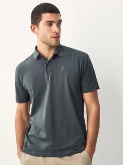 Burgundy Red/Charcoal Grey/Ecru Cream Plain Short Sleeve Jersey Polo Shirts 3 Pack