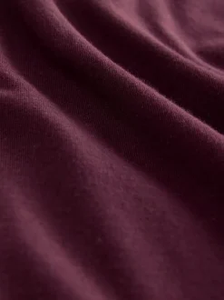 Burgundy Red/Charcoal Grey/Ecru Cream Plain Short Sleeve Jersey Polo Shirts 3 Pack