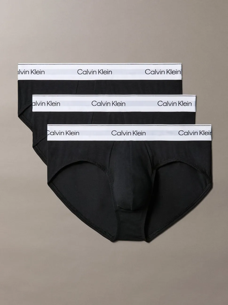 Calvin Klein Black 3 Pack Briefs - Icon Cotton Stretch