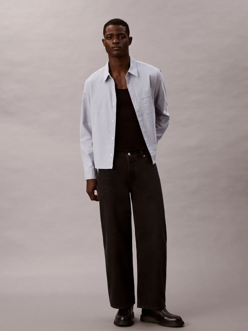Calvin Klein Black Barrel Fit Jeans