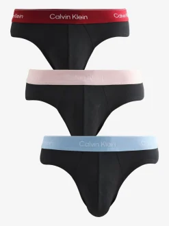 Calvin Klein Black Blue/Black Red/Black Pink Icon Cotton Stretch Boxers 3 Pack