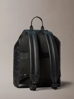 Calvin Klein Black Cargo Top Flap Backpack