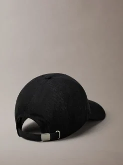 Calvin Klein Black Corduroy Cap