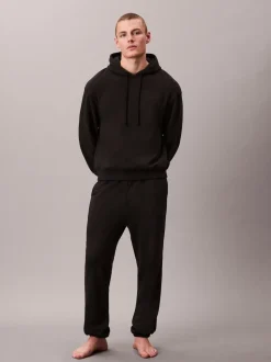 Calvin Klein Black Cotton Terry Blend Lounge Joggers