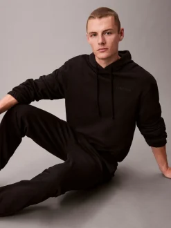 Calvin Klein Black Cotton Terry Blend Lounge Joggers