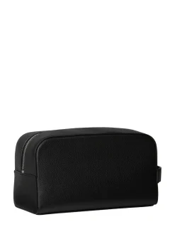 Calvin Klein Black Foil Emboss Dopp Kit Bag