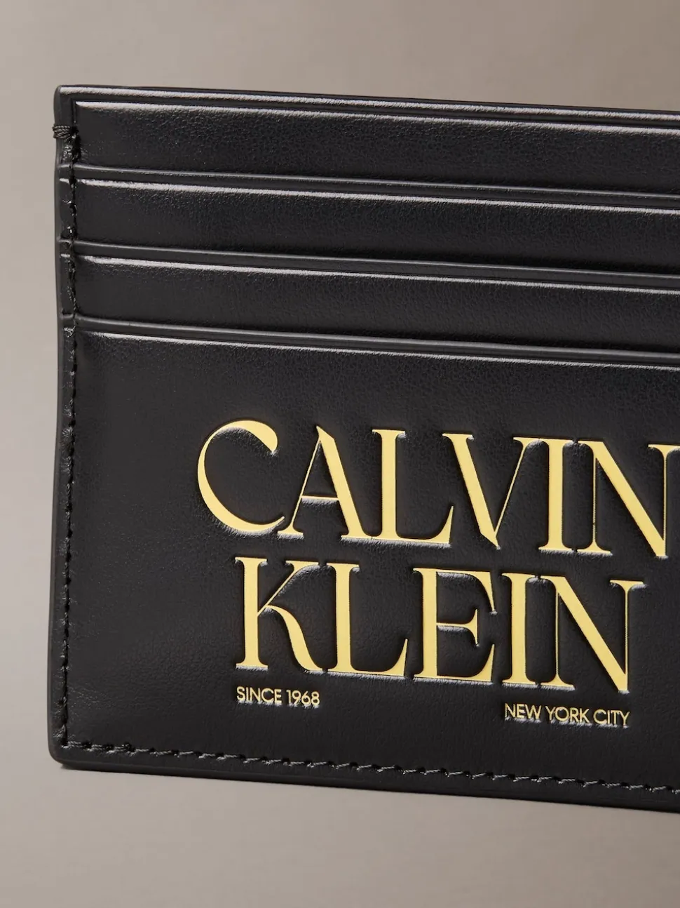 Calvin Klein Black Logo Graphic Card Case