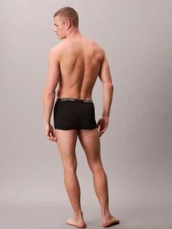 Calvin Klein Black Low Rise Microfibre Stretch Trunks 3 Pack