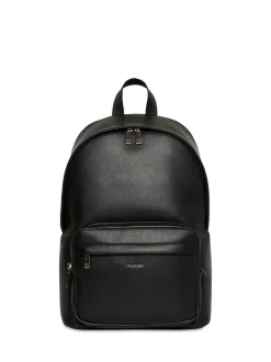 Calvin Klein Black Micro Pebble Round Backpack