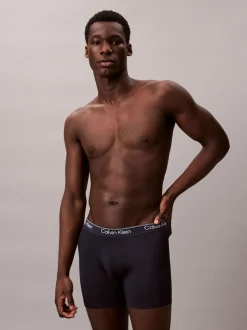 Calvin Klein Black Microfibre Stretch Boxer Briefs 3 Pack