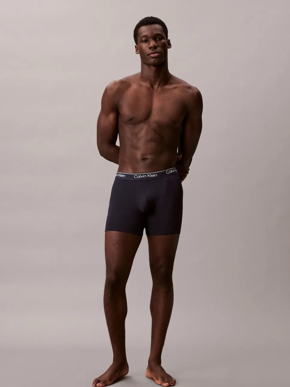 Calvin Klein Black Microfibre Stretch Boxer Briefs 3 Pack