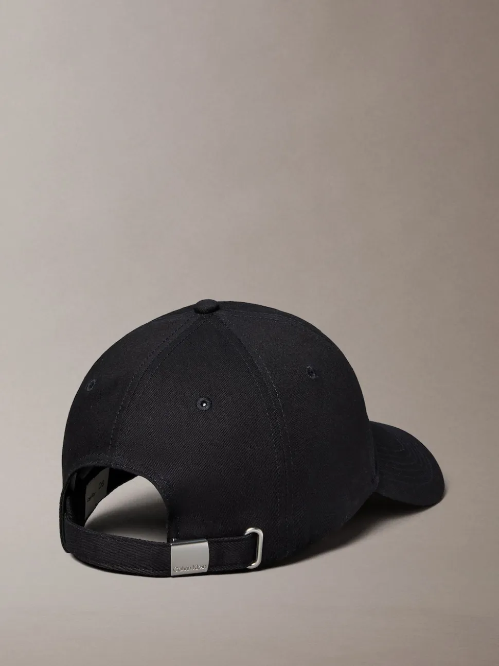 Calvin Klein Black Monogram Woven Patch Cap