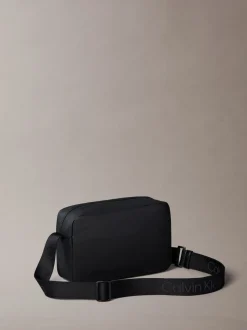 Calvin Klein Black Puffer Utility Camera Bag