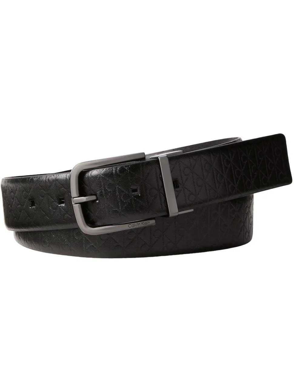 Calvin Klein Black Reversible Twist Buckle Belt