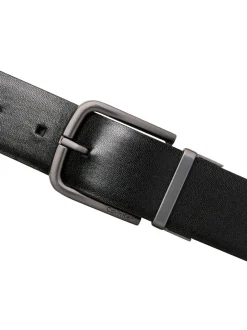 Calvin Klein Black Reversible Twist Buckle Belt