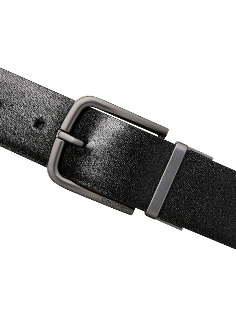 Calvin Klein Black Reversible Twist Buckle Belt