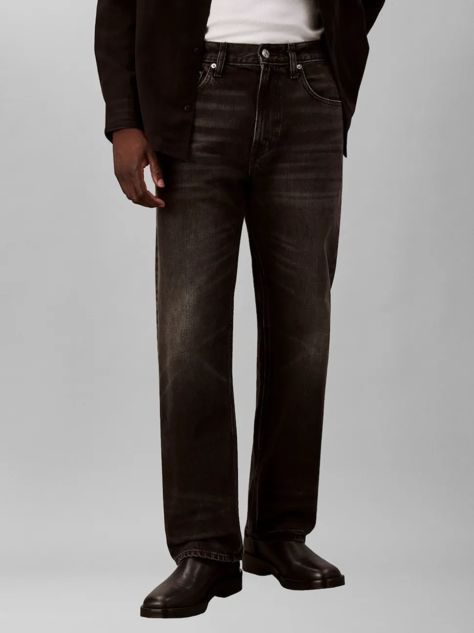 Calvin Klein Black 90s Straight Klein Black Jeans