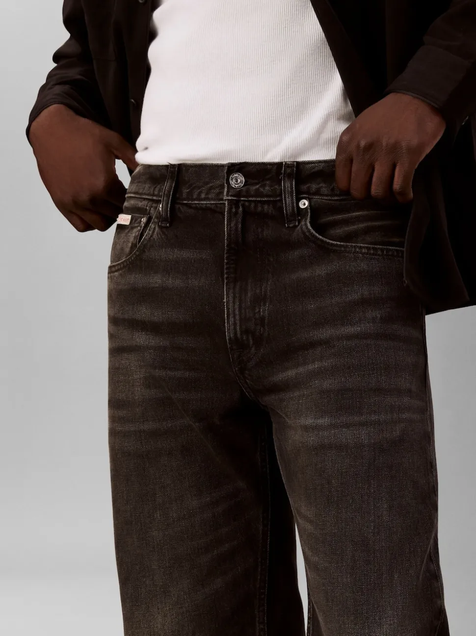 Calvin Klein Black 90s Straight Klein Black Jeans