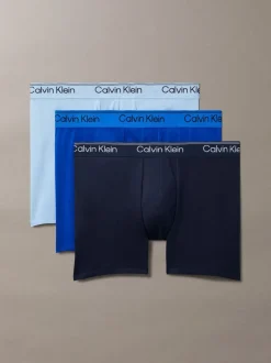 Calvin Klein Black Tonal Microfibre Stretch Boxer Briefs 3 Pack