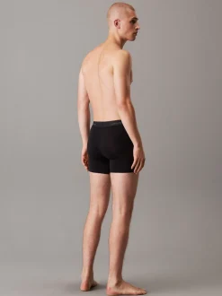 Calvin Klein Black Tonal Icon Cotton Stretch Boxer Briefs 3 Pack