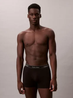 Calvin Klein Black Tonal Icon Cotton Stretch Single Pack Boxer Trunks