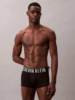 Calvin Klein Black Tonal/Blue Band Intense Power Stretch Boxer Trunks 3 Pack