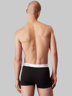 Calvin Klein Black/Blue Tonal Icon Cotton Stretch Boxer Trunks 3 Pack