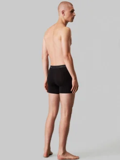 Calvin Klein Black/Blue Tonal Icon Cotton Stretch Boxer Briefs 3 Pack