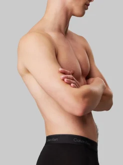 Calvin Klein Black/Blue Tonal Icon Cotton Stretch Boxer Briefs 3 Pack