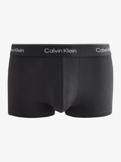 Calvin Klein Black/Blue Tonal Icon Cotton Stretch Low Rise Boxer Trunks 3 Pack