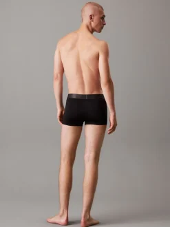 Calvin Klein Black/Brown Band Micro Stretch Boxer Briefs 3 Pack