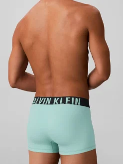 Calvin Klein Black/Turquoise/Grey Intense Power Stretch Boxer Trunks 3 Pack