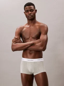 Calvin Klein Black/White/Grey Icon Cotton Stretch Low Rise Boxer Trunks 3 Pack