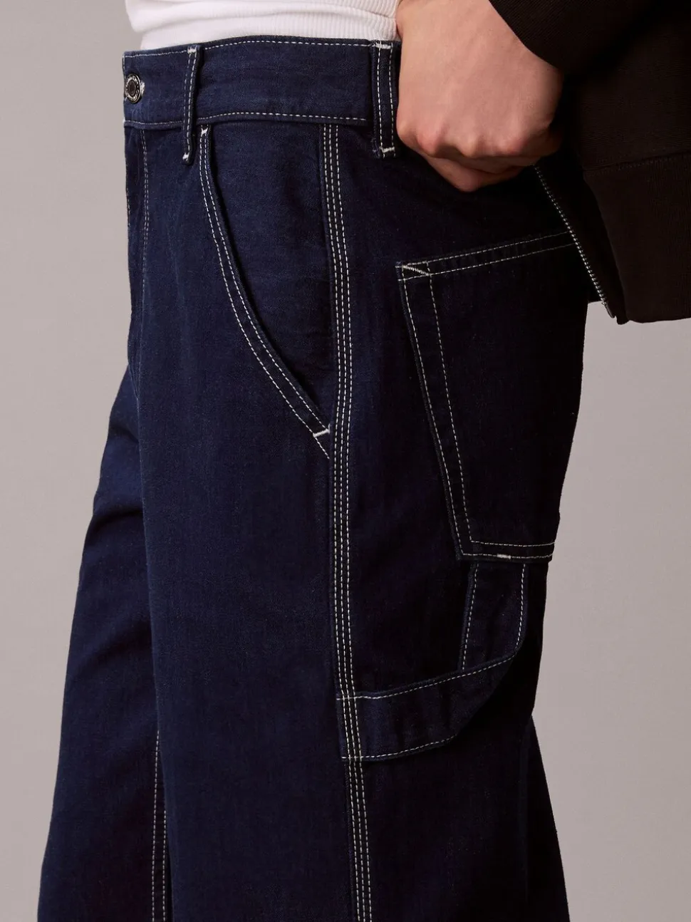 Calvin Klein Blue Denim Darted Carpenter Jeans