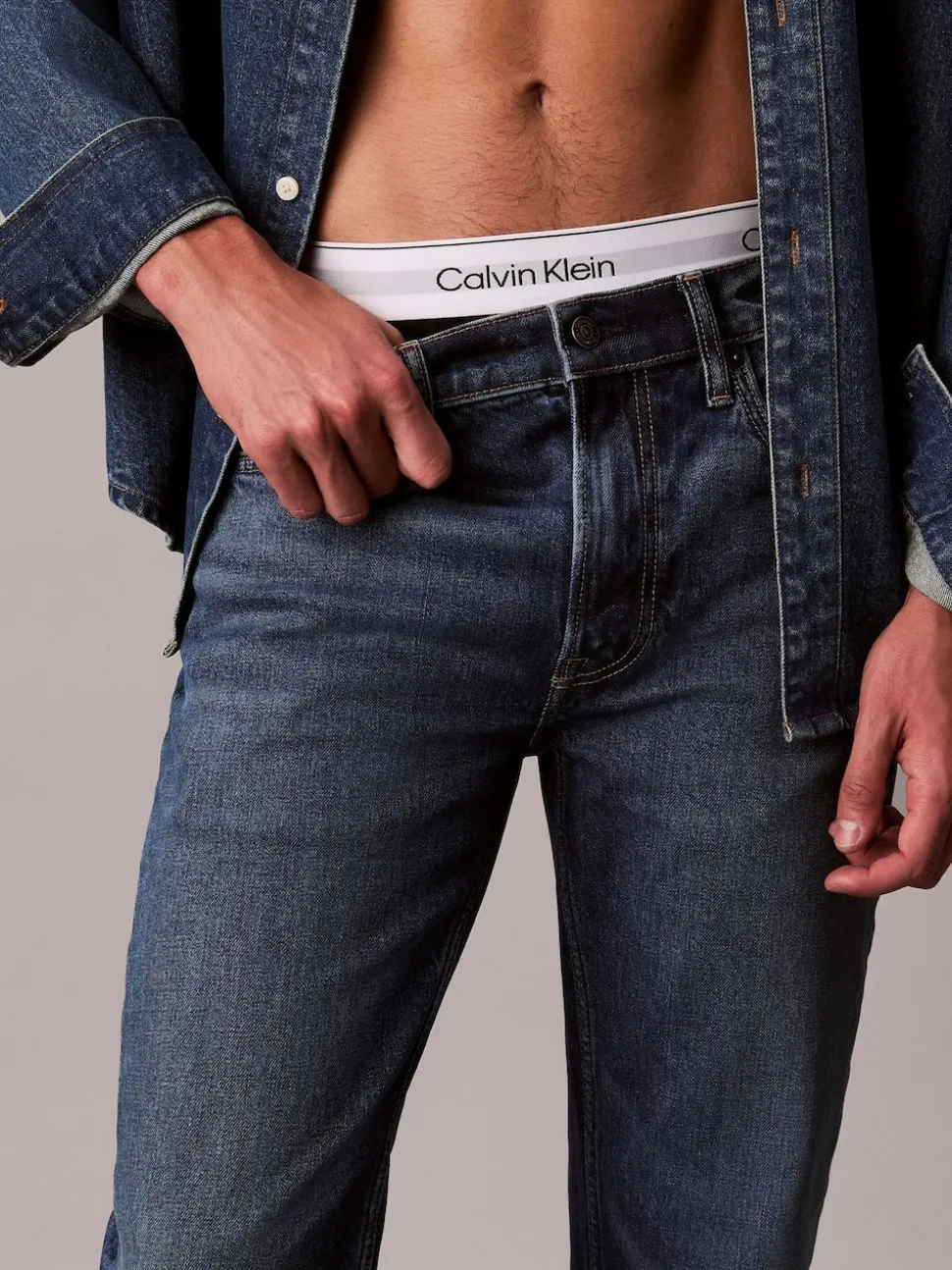 Calvin Klein Blue Slim Tappered Jeans