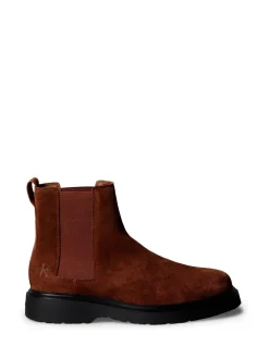 Calvin Klein Brown Suede Chelsea Boots