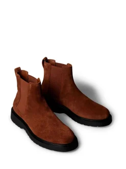 Calvin Klein Brown Suede Chelsea Boots