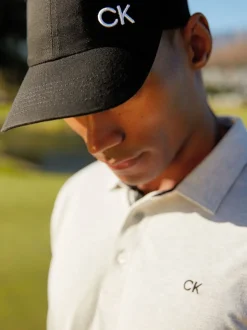 Calvin Klein Golf 100% Cotton Twill Black Caps